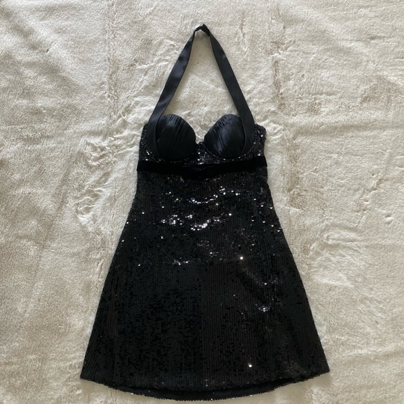 Guess by Marciano Dresses & Skirts - Marciano Little Black Dress, Sequin, Tuxedo Style, Extra Small, XS